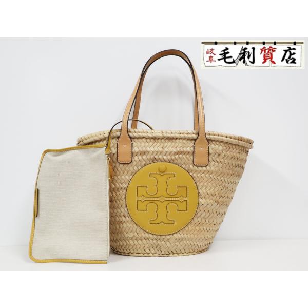 Ella トリーバーチ TORY BURCH エラストロー バスケットトート