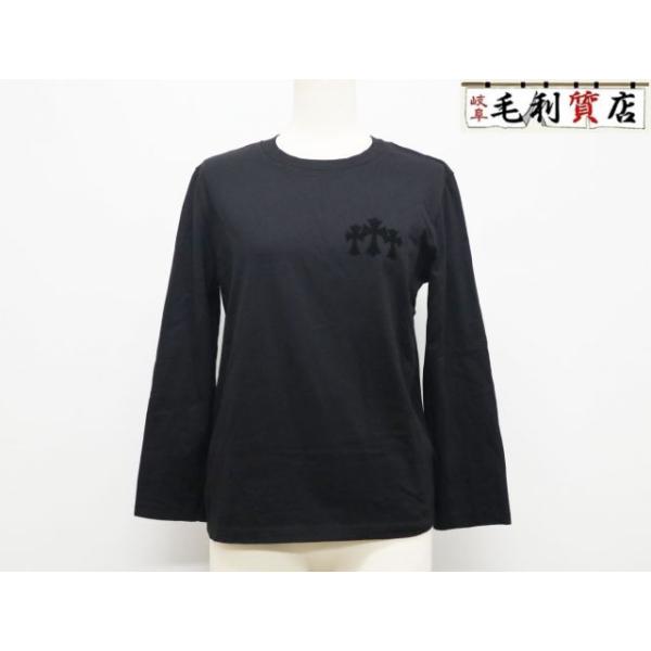CHROME HEARTS（クロムハーツ） 長袖 Tシャツ クロスパッチ トリプル