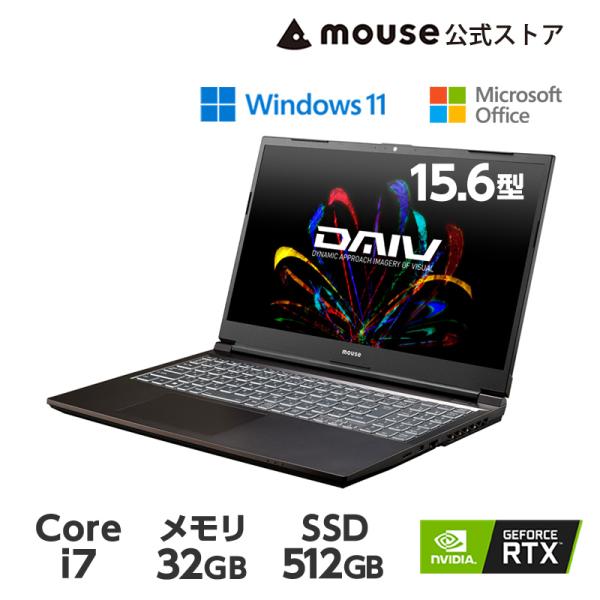 P5倍】DAIV 5N-MA-AB [ Windows 11 ] 15.6型 Core i7-12700H 512GB M.2