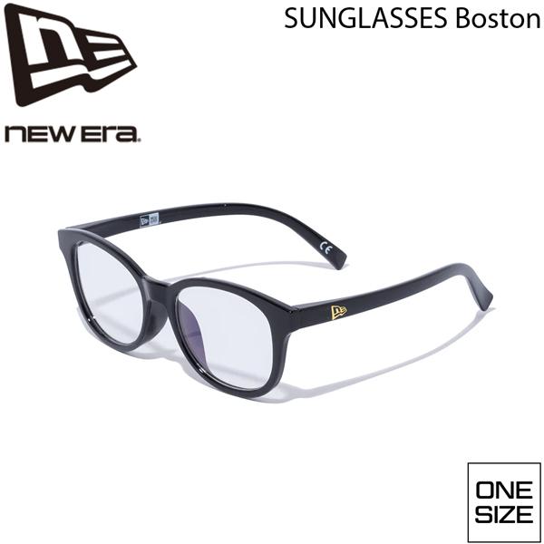 ニューエラ サングラス NEW ERA SUNGLASSES ボストン シャイニーブラック/ライトブルー