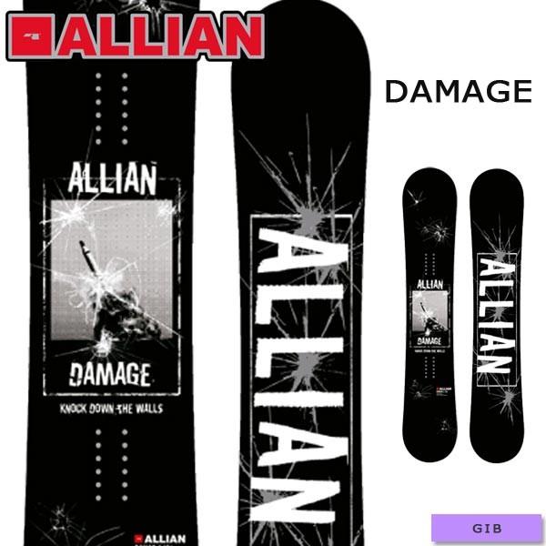 スノーボード 板 19 20 Allian アライアン Damage Black ダメージ フリースタイル パーク グラトリ Cmim Cl