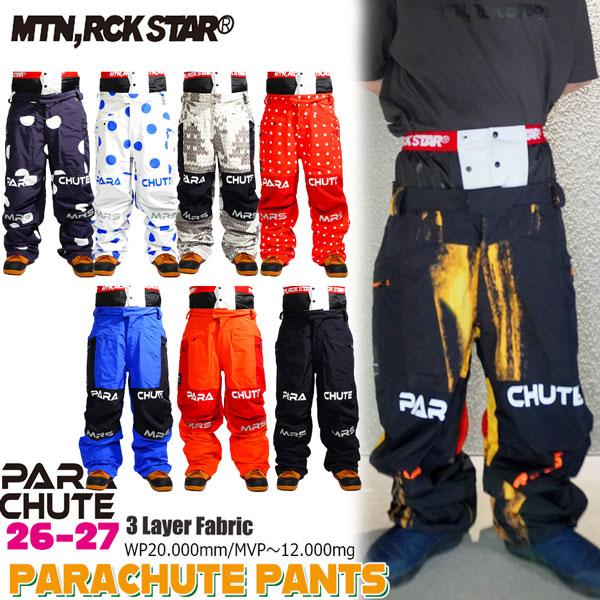 予約 26-27 MOUNTAIN ROCKSTAR PARACHUTE PANTS マウンテンロック