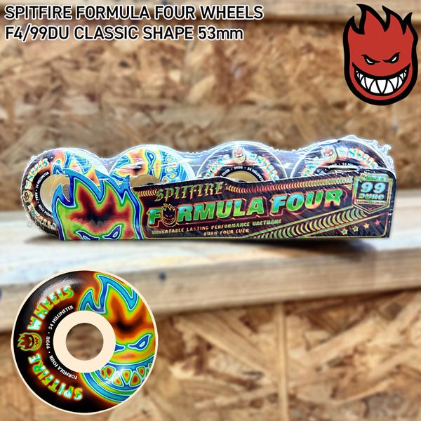 Spitfire Formula Four 54mm 99Dウィール SPITFIRE WHEELS FORMULA FOUR CLASSIC 99DU 51mm スケート
