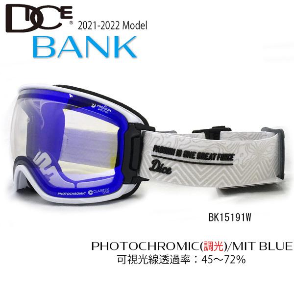 22-23 DICE BANK スノーボードゴーグル MBK 2024 DICE ダイス BANK バンク スノーボード ゴーグル BK30895