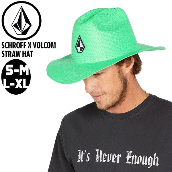 ファッション 帽子 24SS VOLCOM ボルコム SCHROFF X VOLCOM STRAW HAT シュロフｘボルコムストローハット