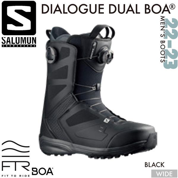 スノーボード 靴 22-23 SALOMON サロモン DIALOGUE DUAL BOA WIDE ダイアログデュアルボアワイド  22-23-BT-SLM