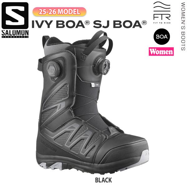 【正規代理店商品】●BRAND：SALOMON サロモン●品番：L47504300●品名：IVY BOA SJ BOA アイビーボア●カラー：BLACK●サイズ：22.0cm/ 22.5cm/ 23.0cm/ 23.5cm/ 24.0cm/...