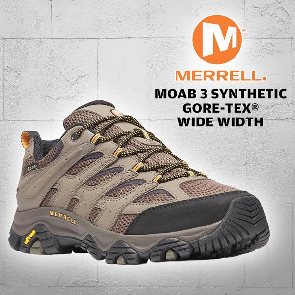 MERRELL メレル MOAB 3 SYNTHETIC GORE-TEX WIDE WIDTH モアブ3 シンセティック ゴアテックス ワイド ワイズ WALNUT ウォルナット 登山靴