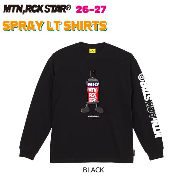 26-27 MOUNTAIN ROCK STAR マウンテンロックスター SPRAY LT SHIRTS スプレー ロングスリーブTシャツ ロンT 長袖Tシャツ アパレル 正規品