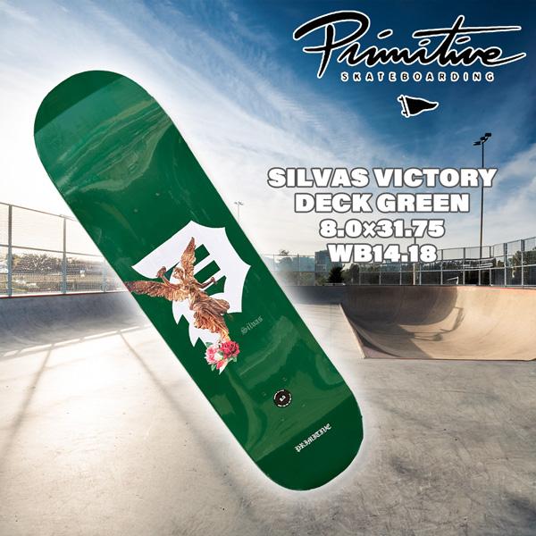 プリミティブ デッキ PRIMITIVE SILVAS VICTORY DECK GREEN 8.0×31.75
