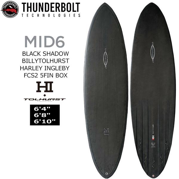 THUNDERBOLT MID6 7’10　ミッドレングス　サンダーボルト サーフボード ミッドレングス サンダーボルト THUNDERBOLT MID6 BLACK