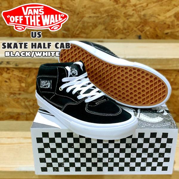 VANS ハーフキャブ SKATE HALF CAB スニーカー VN0A5FCDY28 スケシュー US SK8 バンズ BLACK/WHITE