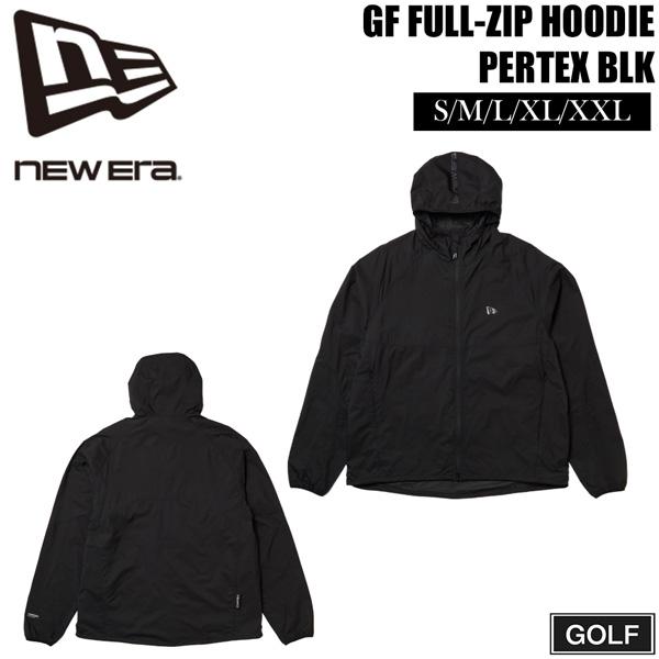ニューエラ ゴルフ ウェア NEW ERA GOLF フルジップ フーディ PERTEX ウインドジャケット ブラック ナイロン
