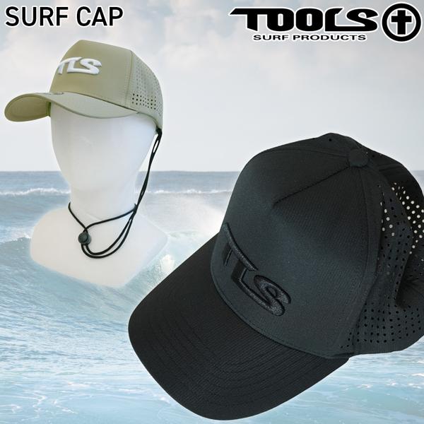 【正規取り扱い店】●BRAND：TOOLS(ツールス)●品番：4560489661858●品名： SURF CAP●カラー : ブラックモスグリーンツールス サーフキャップ TOOLS TLS SURF CAPサーフィン キャップ 紫外線対...