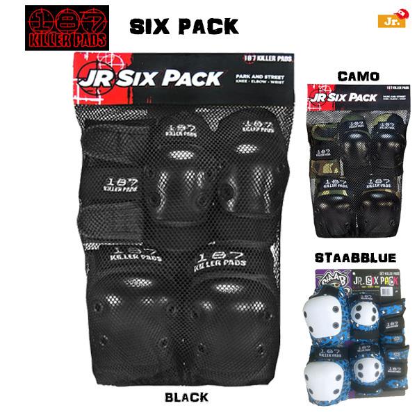 187 KILLER PADS(キラーパッド) JR ジュニア SIX PACK(ELBOW,KNEE,WRIST) 子供用 3点セット SK8 スケート ストリートスポーツ用 187 KILLER PADS(キラーパッド) JR ジュニア SIX PACK(ELBOW,KNEE,WRIST) 子供用 3点セット SK8 スケート ストリートスポーツ用