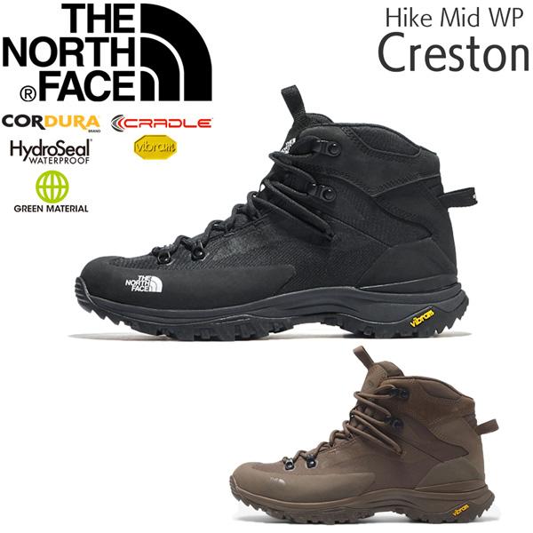 THE NORTH FACE - 未使用 ザノースフェイス THE NORTH FACE Creston Hike Mid WP NF52321 クレストン ハイク ミッド ウォータープルーフ 26cm トレッキングシューズ 登山靴 アウトドア THE NORTH FACE 登山靴 メンズ ザノースフェイス CRESTON HIKE