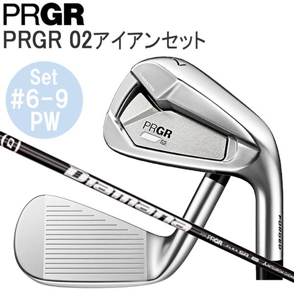 プロギア(PRGR) 02アイアンセット 6本組 +オマケ(5番W) PRGR IRONS】02 アイアン〔#6-PW 5本セット カーボン〕〔2020年モデル〕