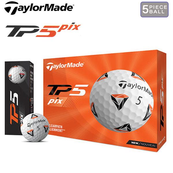 テーラーメイド TP5-pix ホワイト TaylorMade TP5-pix BALL 1ダース