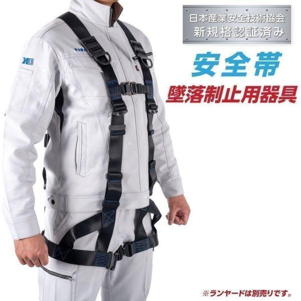 新規格適合 フルハーネス 安全帯 墜落制止用器具 ラインヤード別売り ワンタッチバックル 休止フック掛け 高所安全作業 送料無料 dk-fhb-fn-100