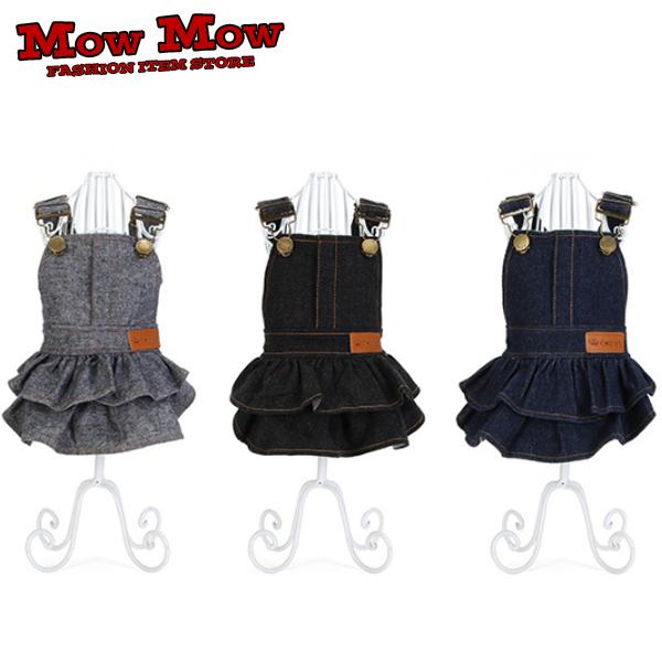 犬服 ペット服 ペット用品 秋冬 ワンピース Mowmow ワンピース つなぎ デニム ドレス 女の子 かわいい おしゃれ Dop0028 Dop0028 Mowmow 通販 Yahoo ショッピング