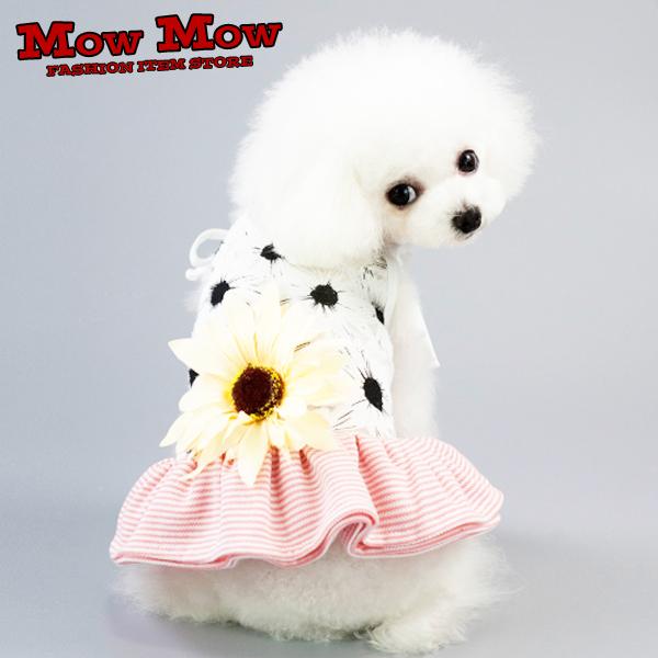 犬服 ペット服 ペット用品 秋冬 ワンピース Mowmow かわいい ドレス ふりふり 花柄 セレブ パーティー Dop0047 Dop0047 Mowmow 通販 Yahoo ショッピング