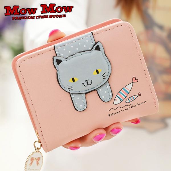 二つ折り財布 財布 ねこ かわいい おしゃれ レディース 小銭入れ お札入れ カードケース Ww0003 Ww0003 Mowmow 通販 Yahoo ショッピング