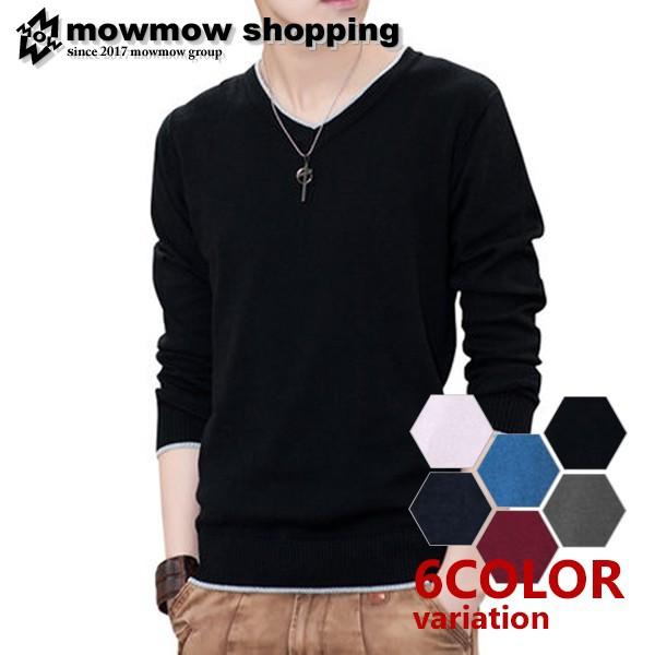 メンズ ニット 薄手ニット セーター ｖネック お兄系 かっこいい Ta Sonit0025 Ta Sonit0025 Mowmow G 通販 Yahoo ショッピング