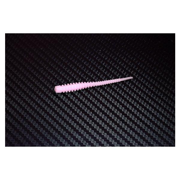 釣り初心者から玄人までおすすめ！コスパ最強！アジング、メバリング用オリジナルワーム独自のリブをクローバー状にする事で水中での適度な抵抗感が生まれ、高い操作感が得られます。＊ピンクボディに小シルバーラメ