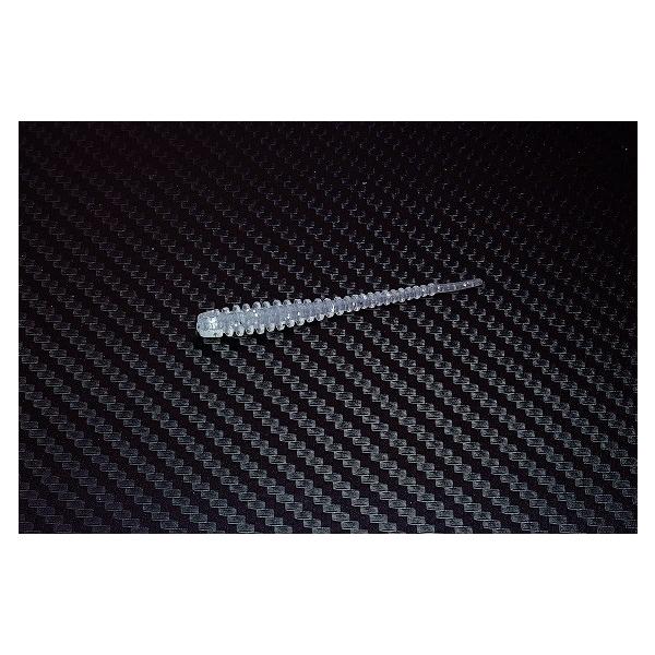 釣り初心者から玄人までおすすめ！コスパ最強！アジング、メバリング用オリジナルワーム※魚種限定解除独自のリブをクローバー状にする事で水中での適度な抵抗感が生まれ、高い操作感が得られます。シラスに見せるボディカラーに黒ラメをちりばめる事で強いア...