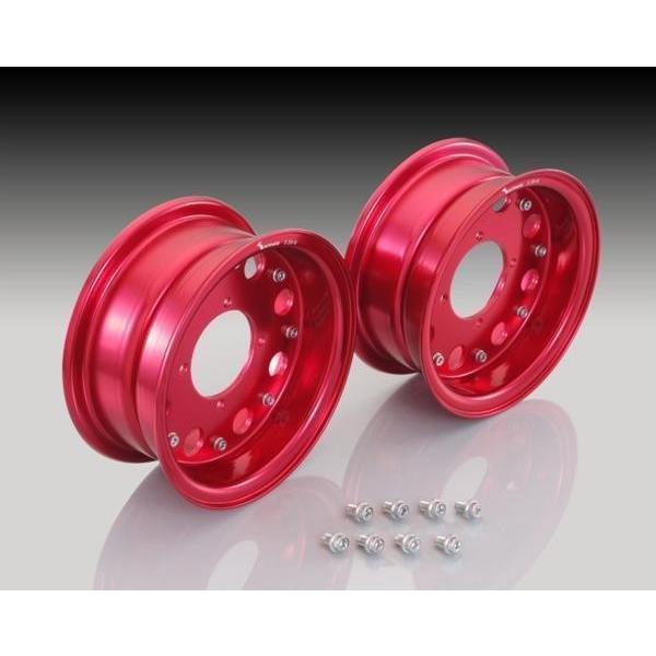 KITACO キタコ モンキー 8インチアルミホイールset(WIDE)レッド