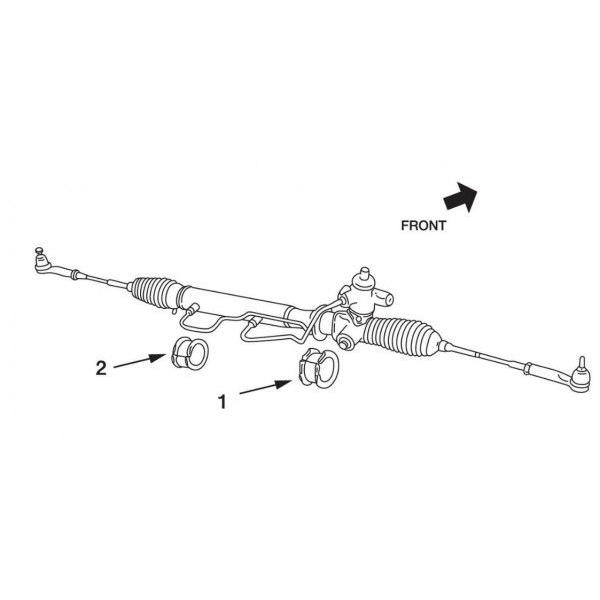 NISMO R33(2WD)HICAS付車 強化ステアリングギアマウントブッシュ /54444-RS590+54445-RS590