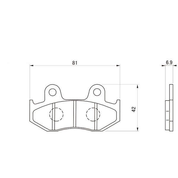 DAYTONA（バイク用品） デイトナ 赤パッド /79780 : porストア - 通販