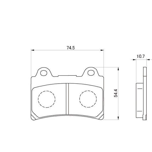 DAYTONA（バイク用品） デイトナ 赤パッド /79810 : porストア
