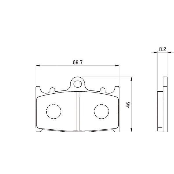 DAYTONA（デイトナ） 赤パッド /79828 : porストア - 通販 - Yahoo