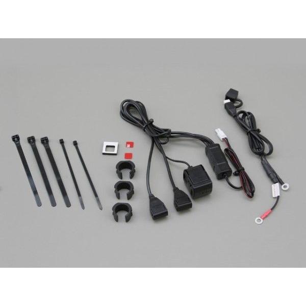 DAYTONA（バイク用品） デイトナ バイク専用電源 USB x2/シガー