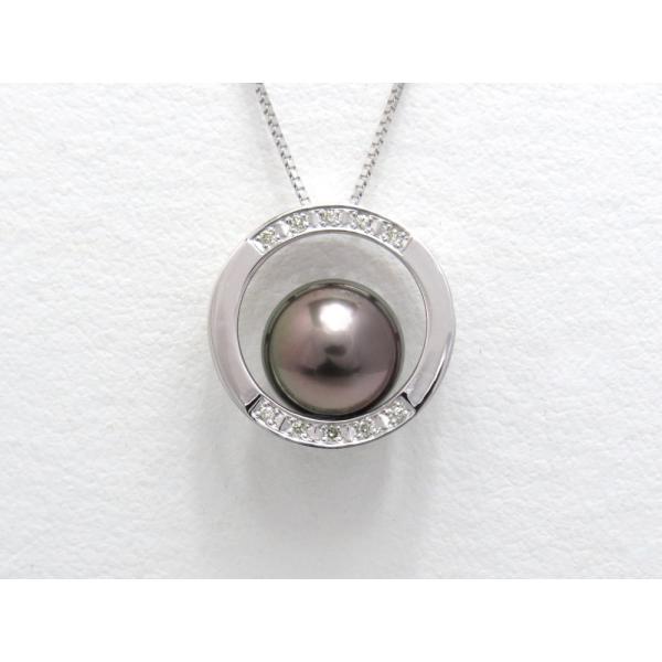 ^ y_glbNX 9.5mm K18WG _Ch-0.05ct 43cm y-p-172