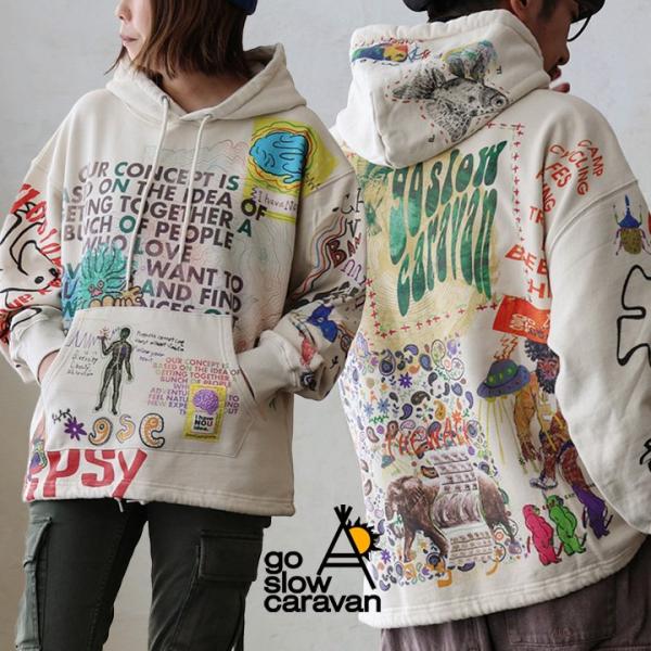 PATY go slow caravan ゴースローキャラバン パーカー 長袖 メンズ