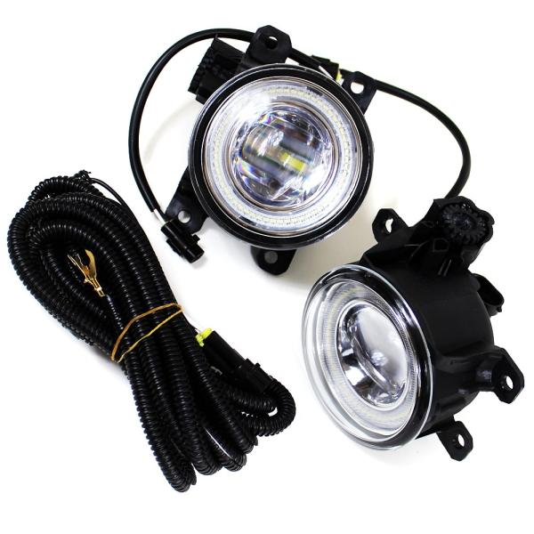 ホンダ LED フォグランプ フォグライト イカリング デイライト キット ホワイト LED化 フォグランプ球 ユニット プロジェクター