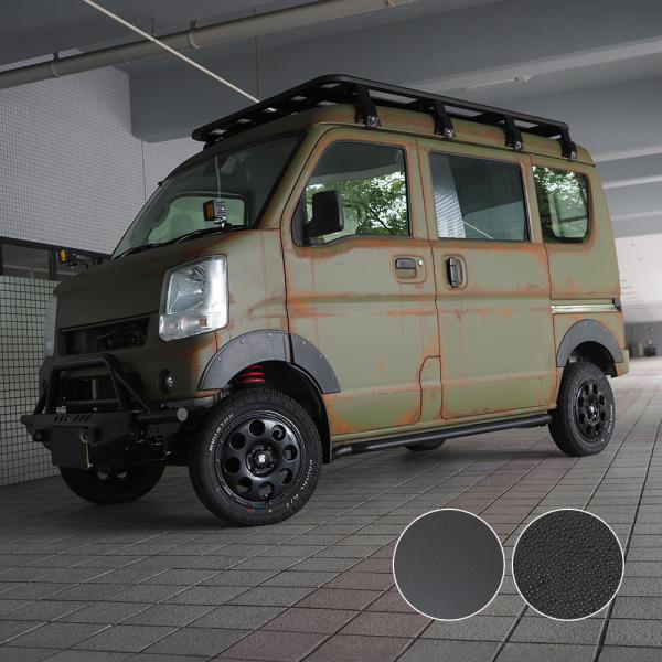 エブリィバン DA17V エブリィワゴン DA17W 他 オーバーフェンダー キット ダミーボルト仕様 カスタム パーツ カバー ガーニッシュ モール