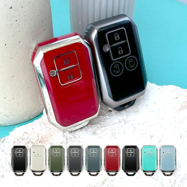 スズキ(マツダ) スマートキーケース スマートキーカバー TPU素材 携帯リモコン スマピタくん 車 鍵 メンズ レディース アクセサリー