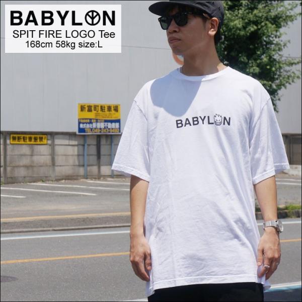 BABYLON LA バビロン Tシャツ SPIT FIRE LOGO Tee スピットファイア