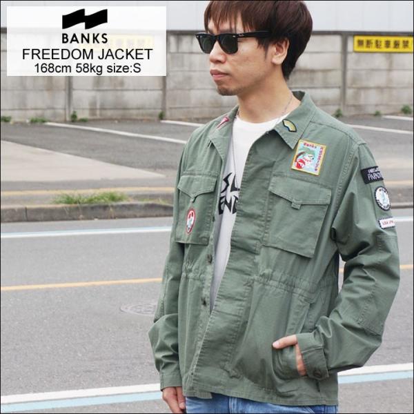 BANKS バンクス ミリタリージャケット FREEDOM JACKET COMBAT カーキ 