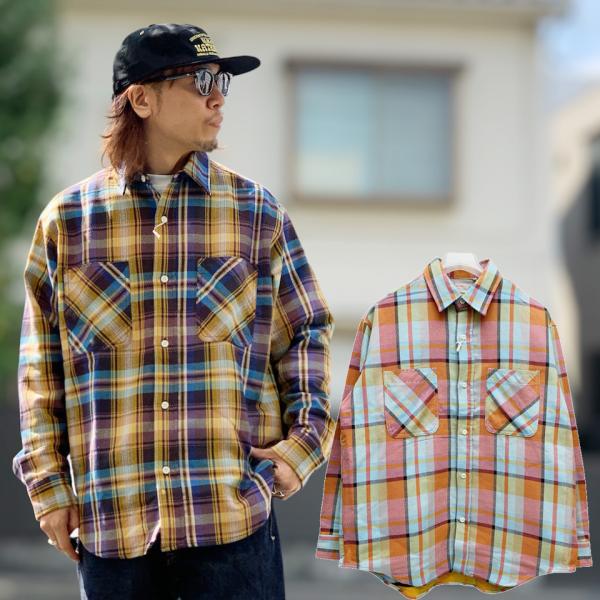 好配色◎ 60's BIG MAC ネルシャツ Lサイズ BIG MAC 全2色 ビッグマック ネルシャツ チェックシャツ FLANNEL
