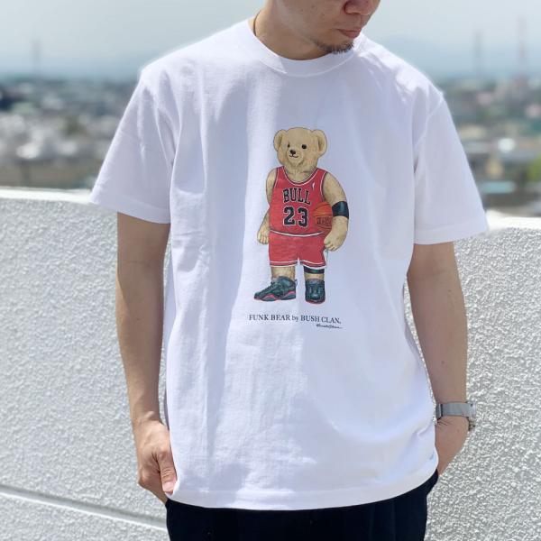 全2色 ブッシュクラン BUSH CLAN Tシャツ FUNK BEAR MJ BEAR