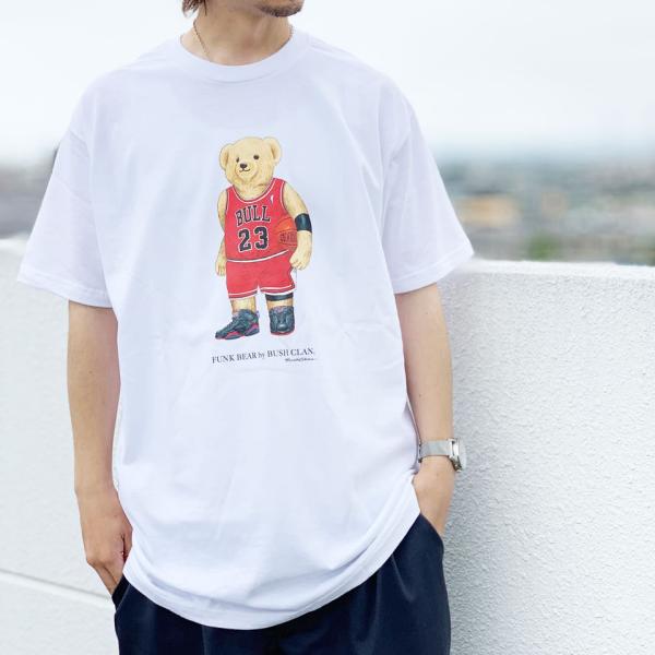 全2色 ブッシュクラン BUSH CLAN Tシャツ MJ BEAR S/S Tee
