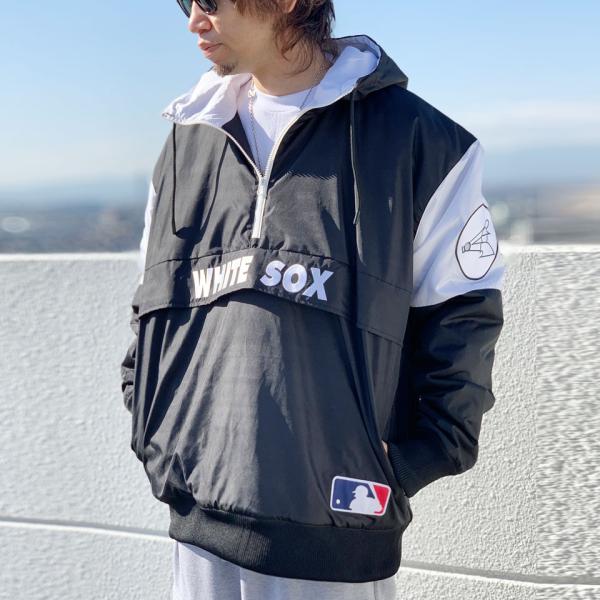 古着 Chicago White Sox ホワイトソックスアノラックパーカーXL 古着 Chicago White Sox ホワイトソックスアノラックパーカーXL
