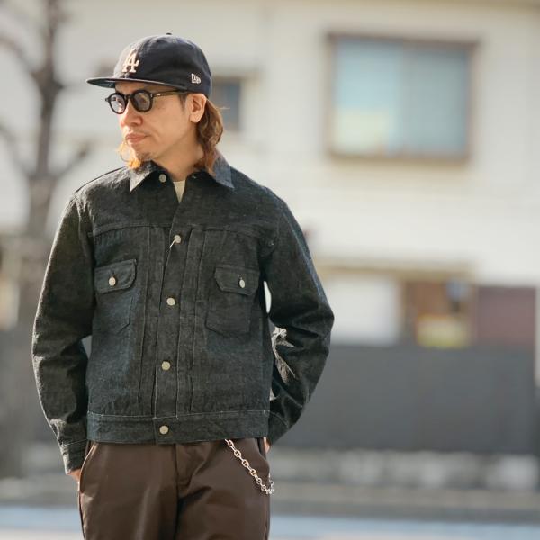 SUGAR CANE シュガーケーン デニムジャケット Gジャン 14.25oz. BLACK