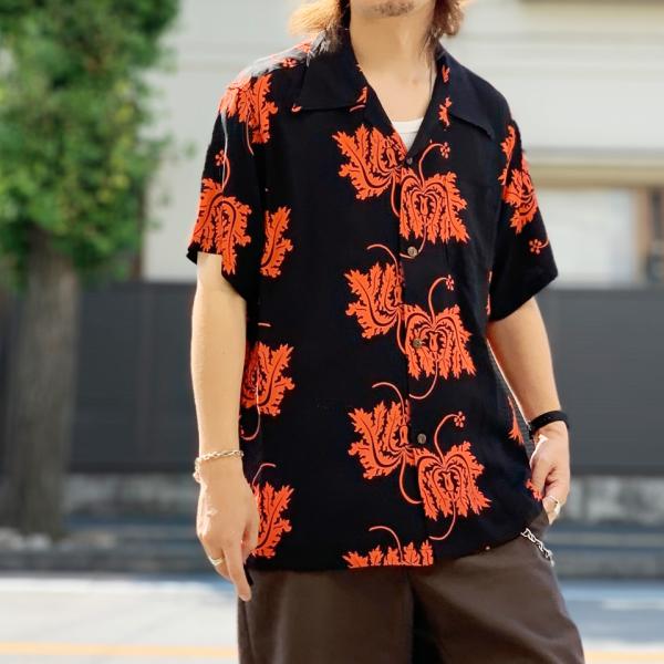 サンサーフ　シャヒーン　ボーダー柄　50s アロハシャツ　sun surf サンサーフ シャヒーン ボーダー柄 50s アロハシャツ sun surf