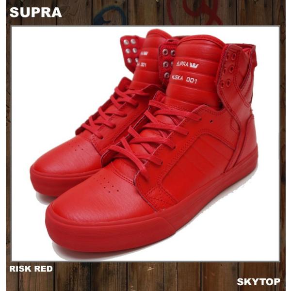 SUPRA スープラ SKYTOP RISK RED 赤 レッド 日本限定 08003-605 FOG