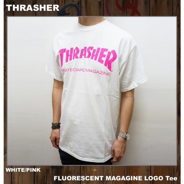 Thrasher スラッシャー Tシャツ Fluorescent Logo Tee ホワイト ピンク 白 White Buyee Buyee บร การต วกลางจากญ ป น ซ อจากประเทศญ ป น